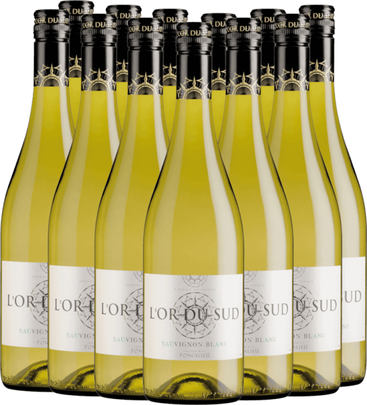 12er Vorteils-Weinpaket - L'Or du Sud Sauvignon Blanc - Les Vignobles Foncalieu