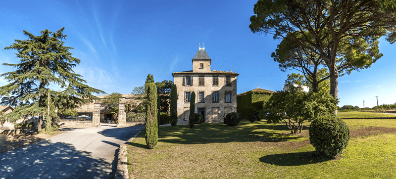 Vista de la finca