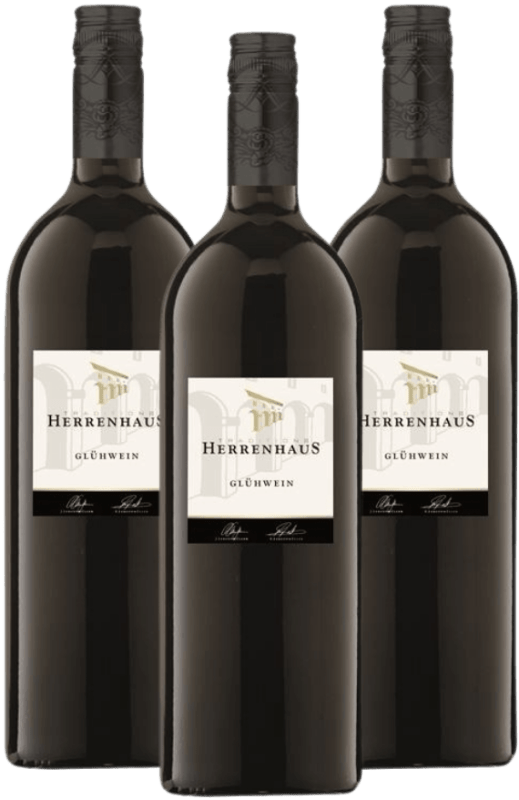 Pack de 3 - Vino caliente tinto Herrenhaus 1,0 l - Lergenmüller