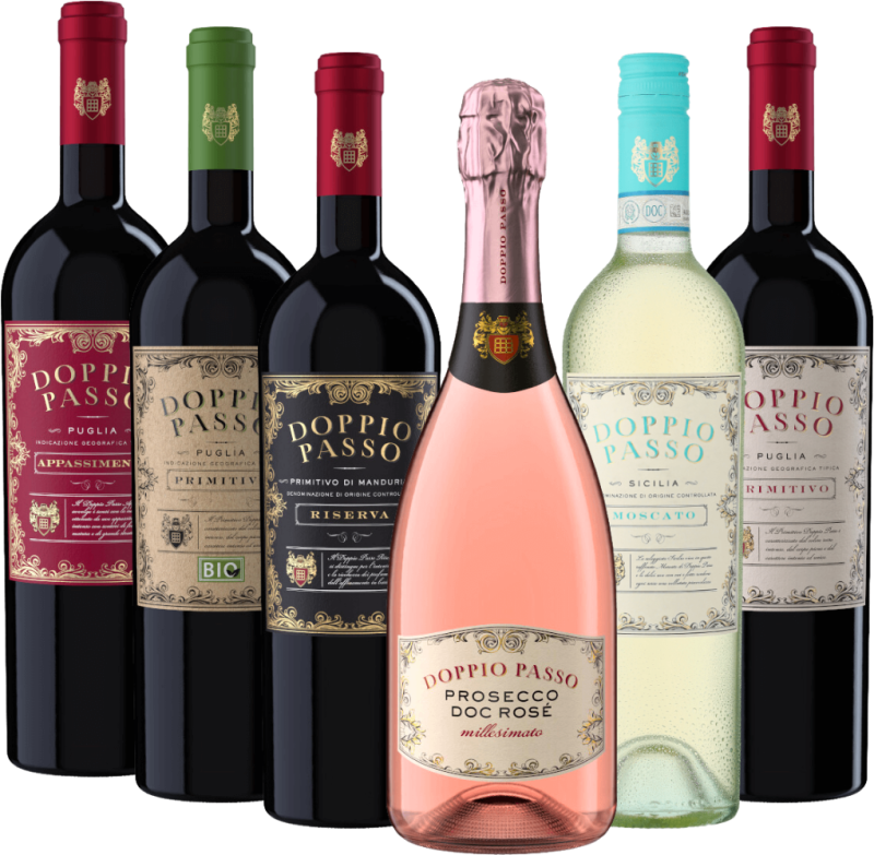 6er Probierpaket - Erlesenes von Doppio Passo - CVCB