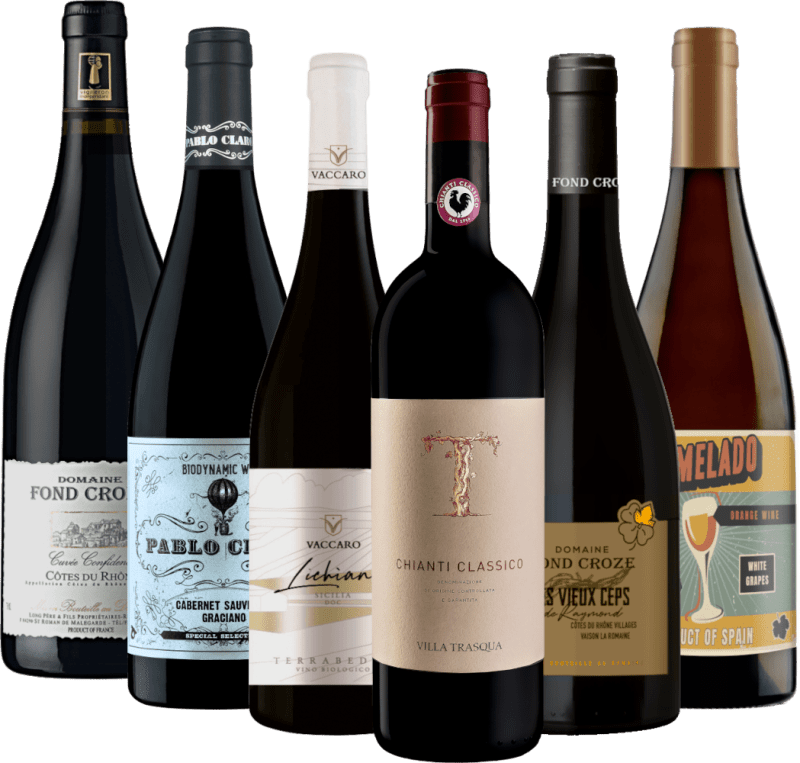 Vinos ecológicos premiados - paquete de 6 degustaciones
