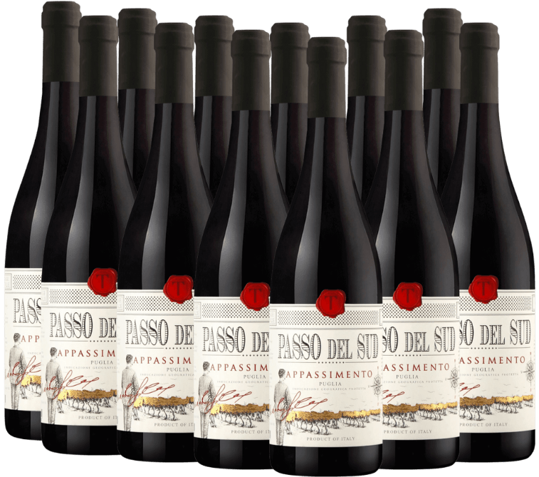 Passo del Sud Appassimento Puglia IGP de Tagaro SLR - Paquete especial 12x