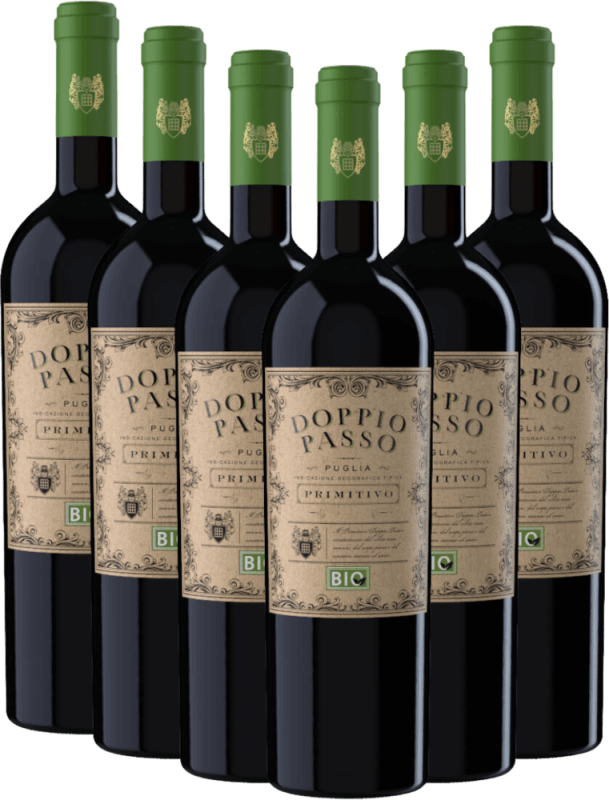 6er Vorteils-Weinpaket - Doppio Passo Bio Primitivo Puglia IGT - CVCB