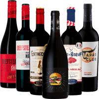 Vino tinto con carne - paquete degustación 6x