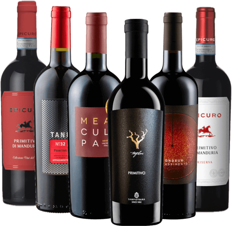 Selección de vinos tintos para la velada junto a la chimenea - Paquete gourmet 6x