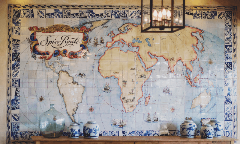 Sala de degustación de la bodega Spice Route