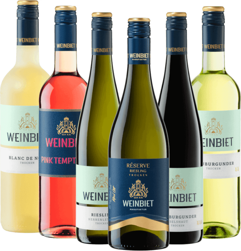 paquete degustación de 6 vinos del Palatinado por Weinbiet Manufaktur