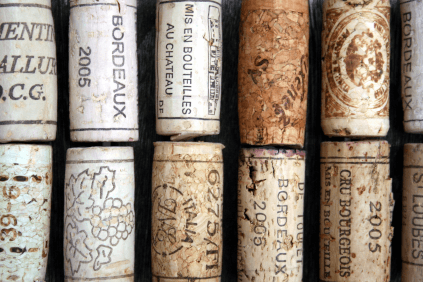 Los corchos como símbolo de la diversidad del vino de Burdeos