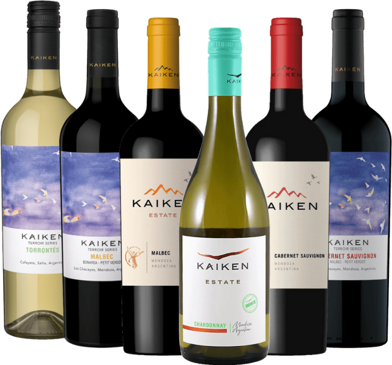 Obras maestras de Mendoza - paquete de 6 vinos de la bodega Kaiken
