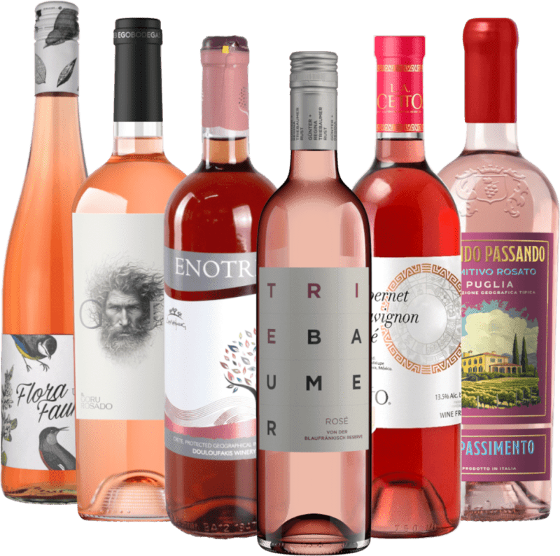 Rosado de todo el mundo y en todas sus facetas - paquete de descubrimiento 6x