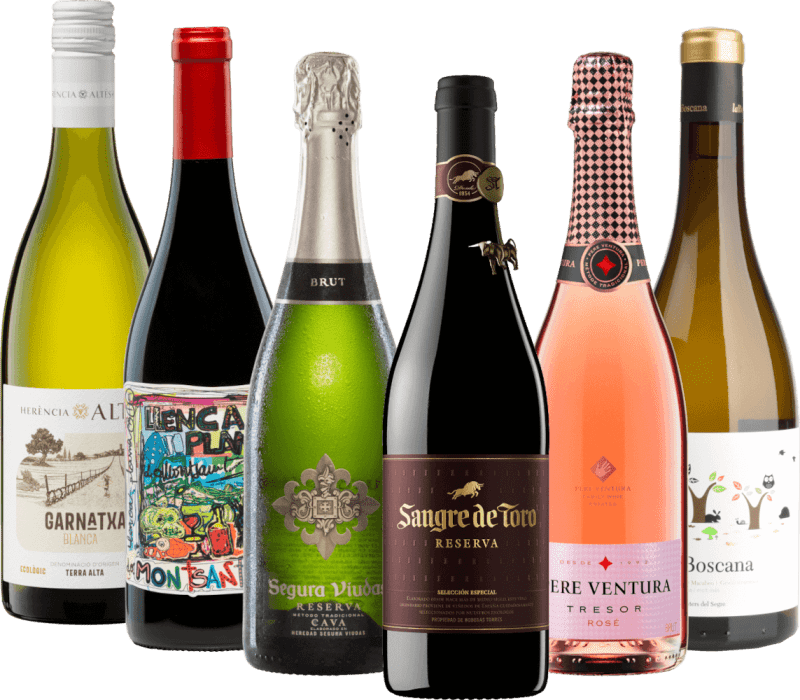 paquete de degustación 6x - Vinos de Cataluña - algo más que cava