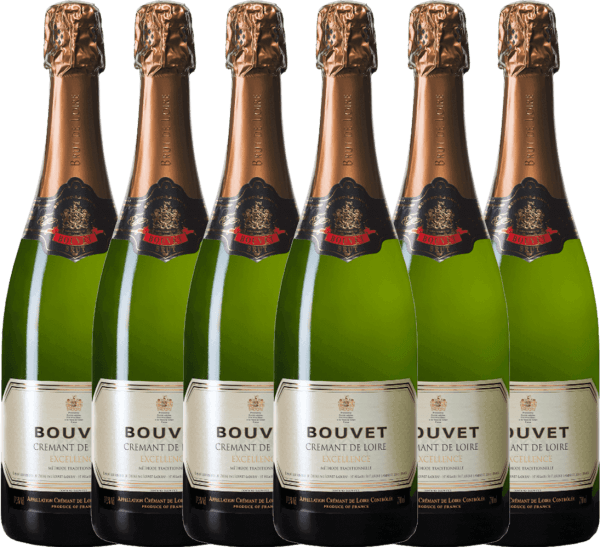 6er Vorteils-Weinpaket - Crémant Brut Blanc Excellence - Bouvet Ladubay