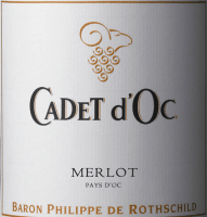 Vista previa: Cadet d'Oc Merlot - Baron Phillippe de Rothschild