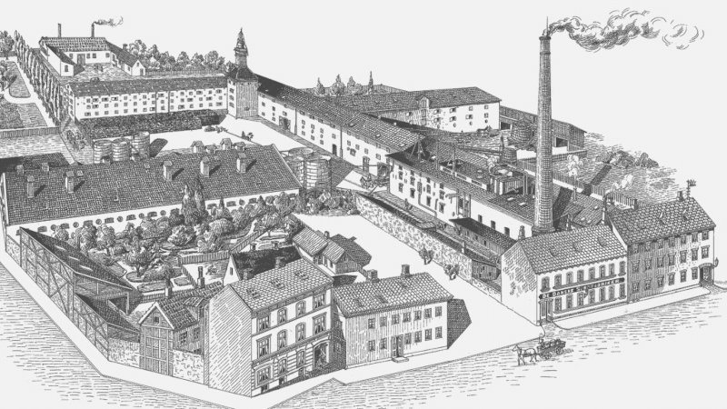 Fábrica de Henius en Urbansgade en Aalborg