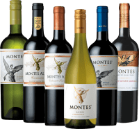 Vinos chilenos de alta gama de Montes - paquete de 6 botellas de bodega