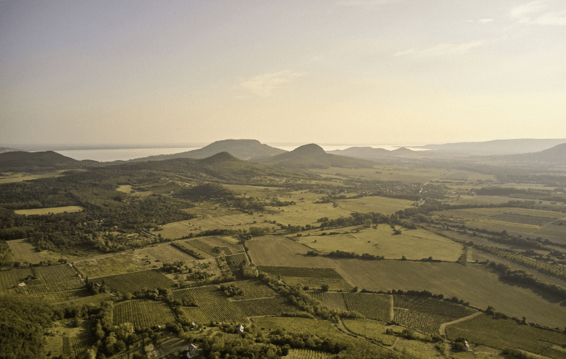 Vinos del Balaton - vista aérea